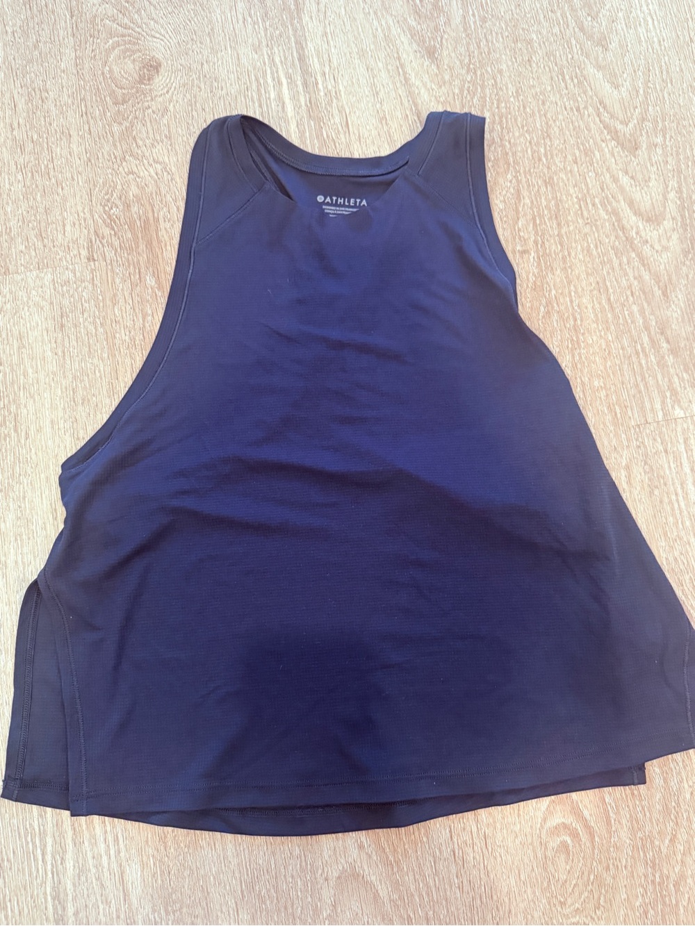 Athleta Dark Navy High-Cut Tank Top